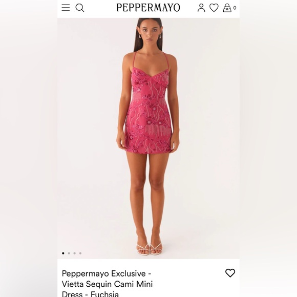 Peppermayo Dresses & Skirts - Peppermayo Pink Sequin Mini Dress